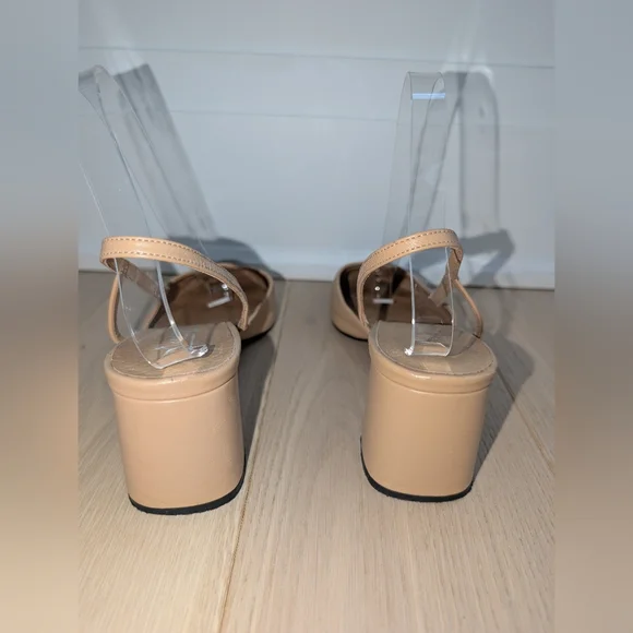 L'INTERVALLE Black and Tan Block Heel Shoes - Picture 5 of 6